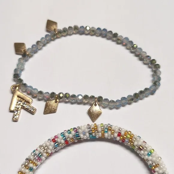 Set of 9 Multicolor Mixed Metal / Beaded Bracelets - Picture 8 of 8